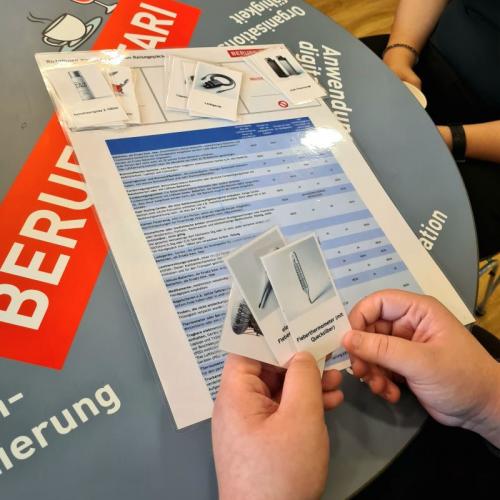 Schülergruppe beim Arbeiten im Wifi
