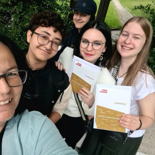 SchülerInnengruppe der Schulentlassfeier