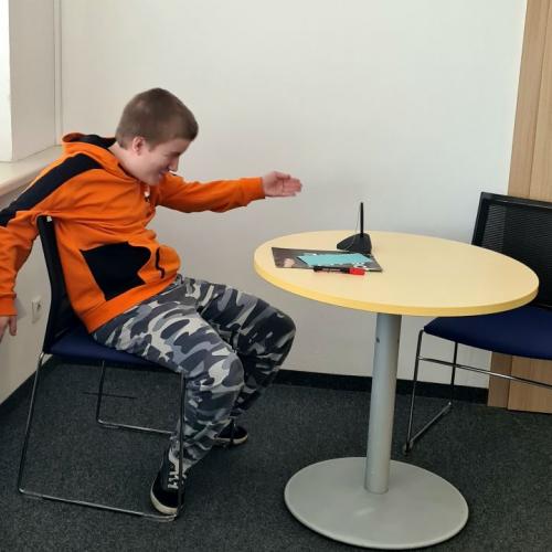 Schüler beim Bewerbungstraining