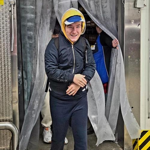 Schüler im Metro