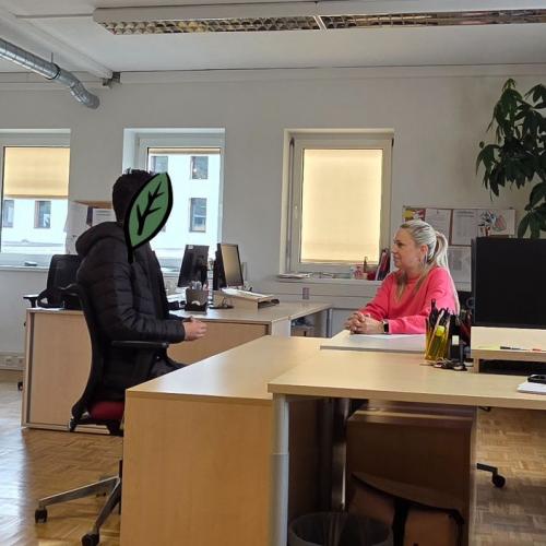 Schüler beim Bewerbungstraining