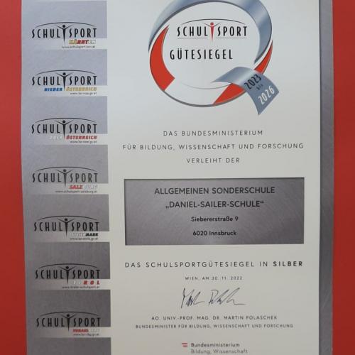 Gütesiegel für Sport