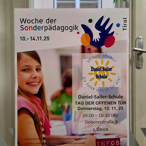 Plakat zur Woche der Sonderpädagogik Tirol