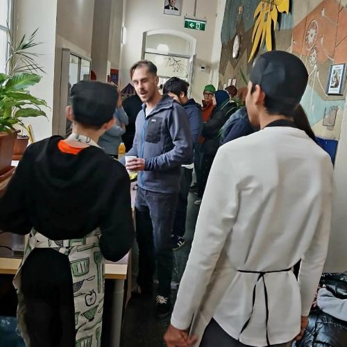 Küchenteam am Schulgang