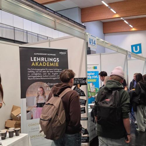 Schülergruppe auf der Visio