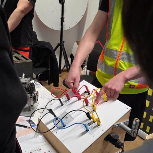 Elektrostation beim Berufsfestival 