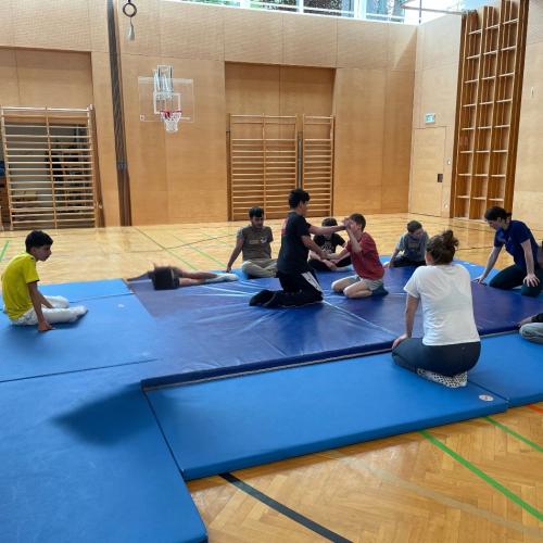 Schüler bei einem Kampf