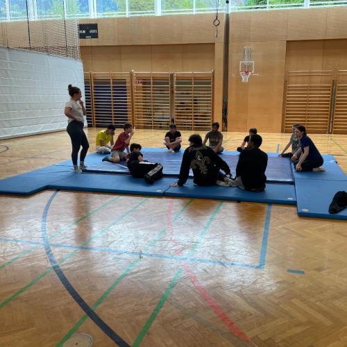 Schüler bei einem Kampf