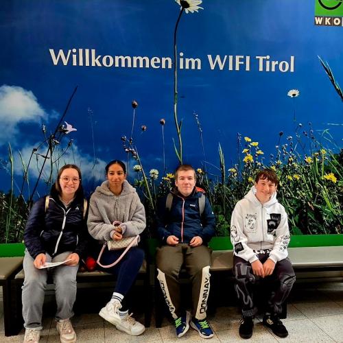 Klassenfoto bei der Berufssafari