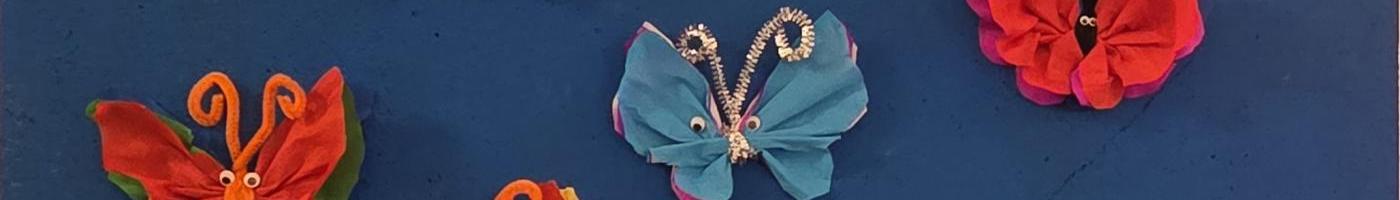 Schmetterlingsbastelei