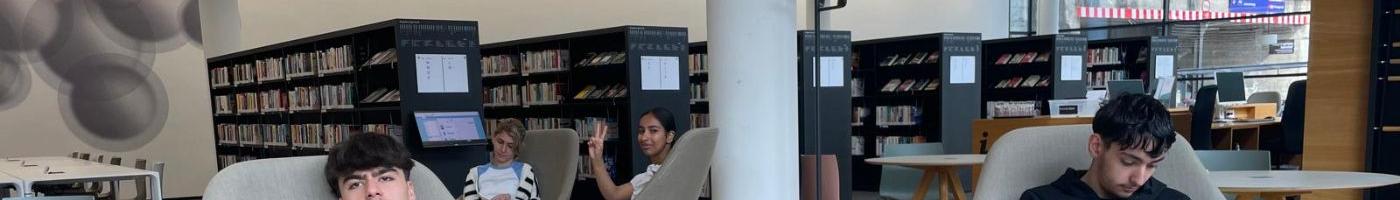 Schülergruppe in der Stadtbibliothek Innsbruck