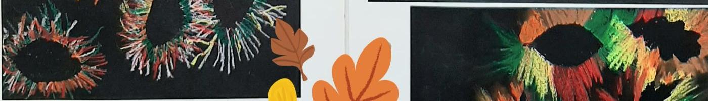 Schülerzeichnungen zum Thema Herbstlaub