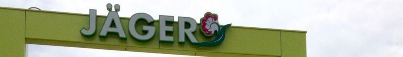 Schriftzug der Gärtnerei Jäger