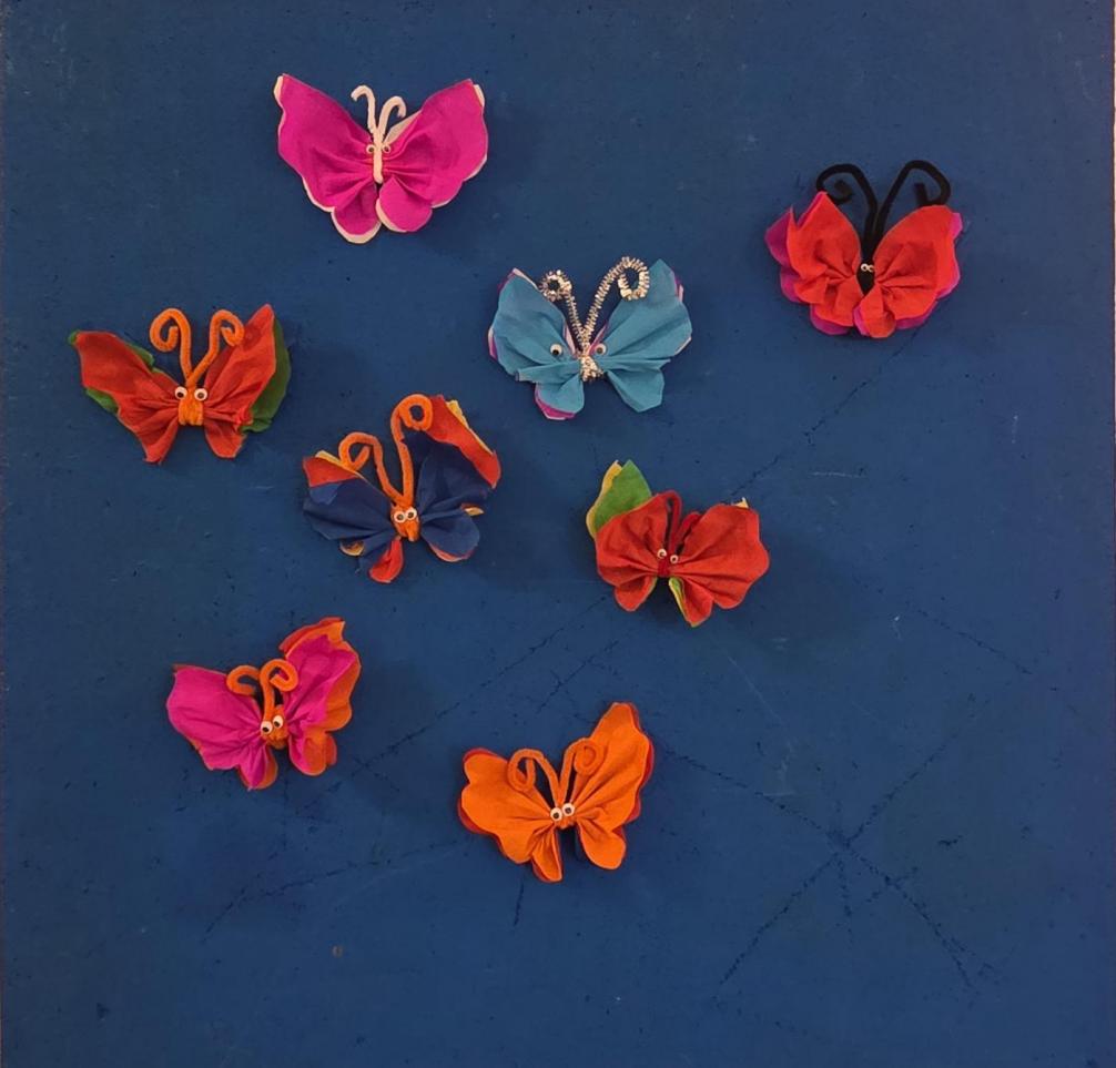 Schmetterlingsbastelei