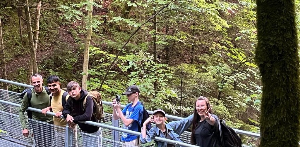 Auf dem Weg in die Ehnbachklamm