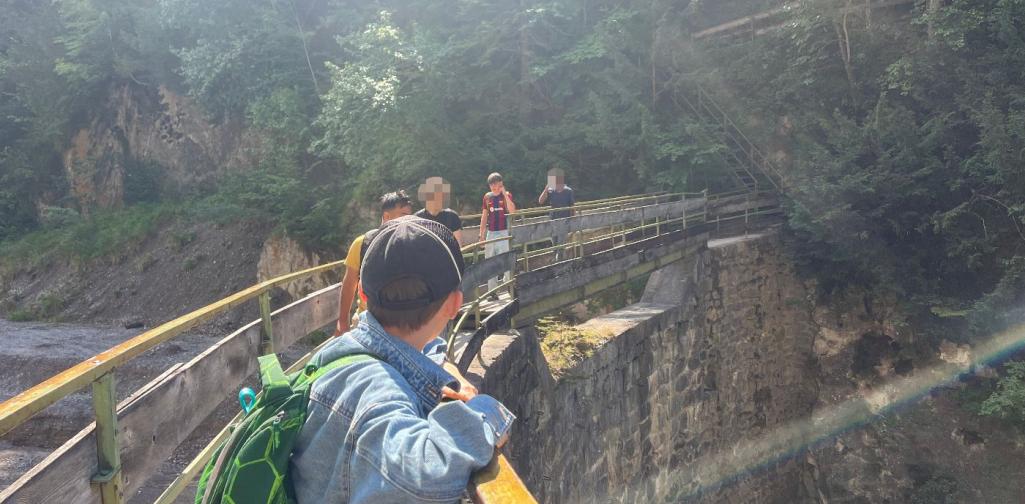 Auf dem Weg in die Ehnbachklamm